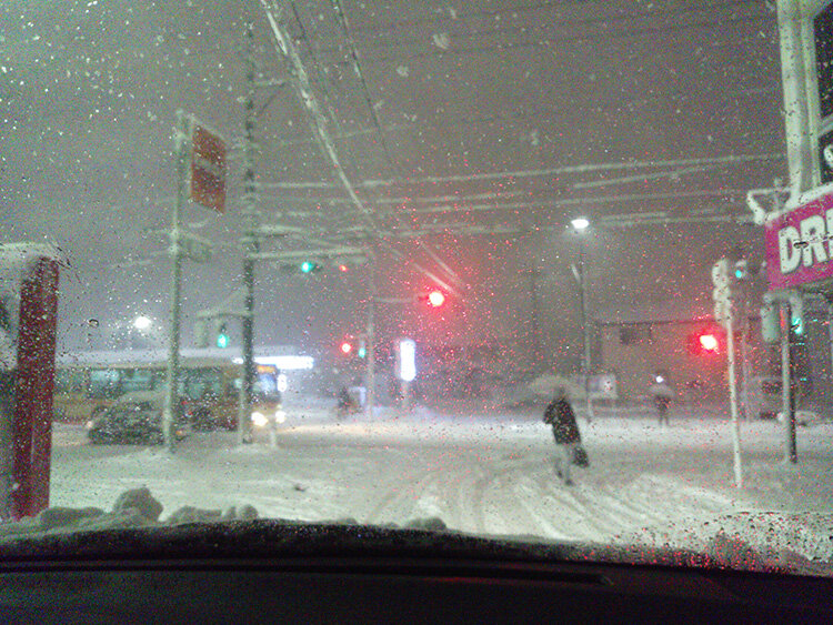 2018年1月東京町田の雪