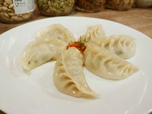 モモ（ネパール式蒸し餃子）